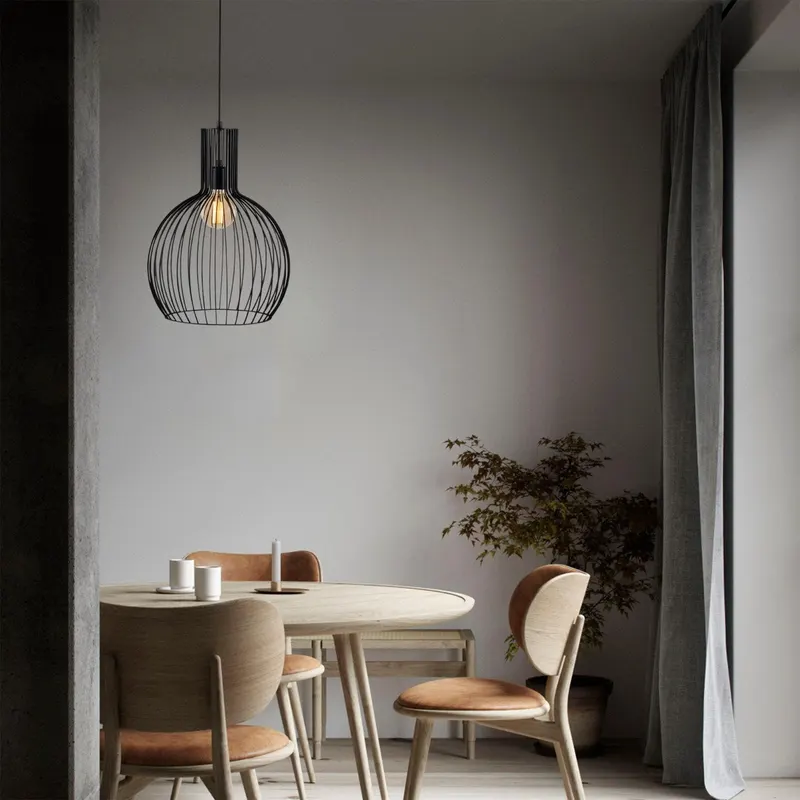 Lustra Glanvil, Negru, 38x38x146 cm - Negru
