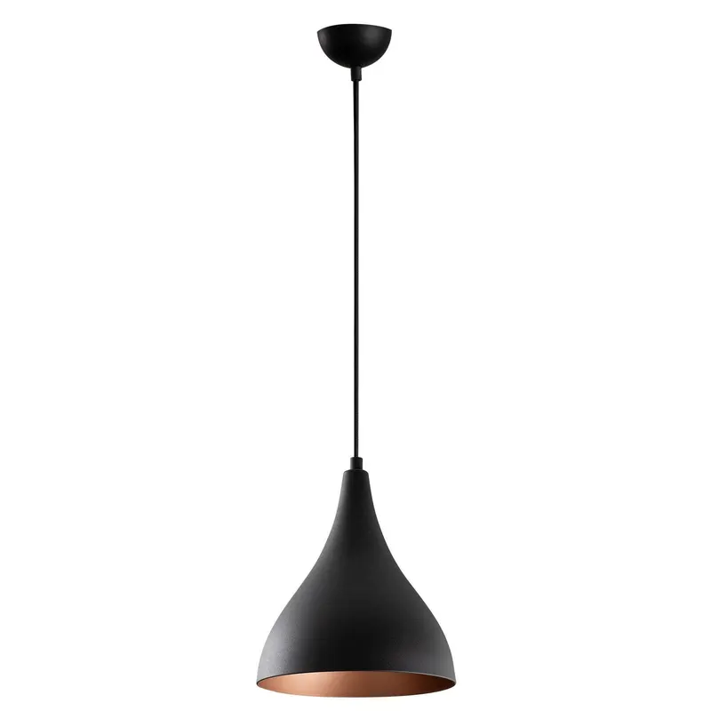 Lustra Bambura, Negru, 22x22x122 cm - Negru