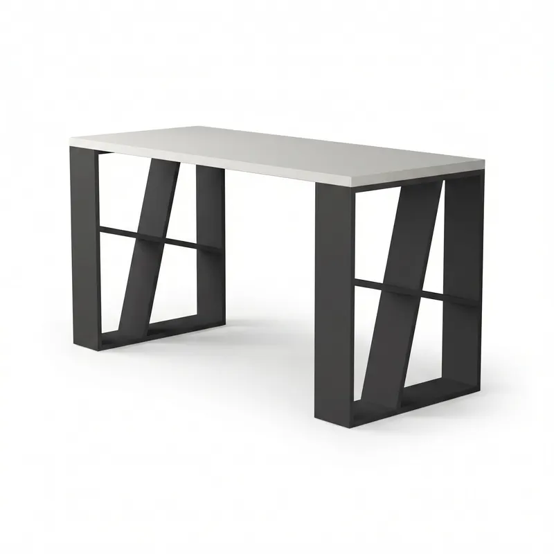Birou Perla, 140x75x60 cm - Alb