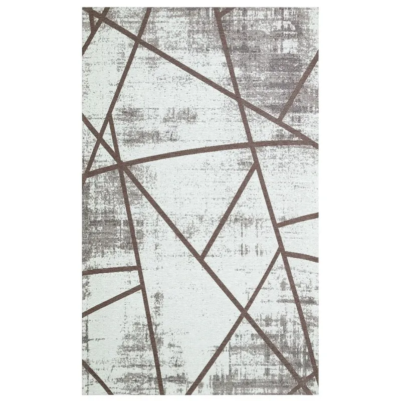 Covor Maze Home Palma, Bej - Gri, 80x150 cm - Multicolor / Bej