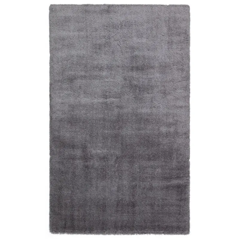 Covor de living / dormitor Maze Home Comfort Shaggy, Antiderapant, Gri, 80x150 cm - Multicolor / Antracit