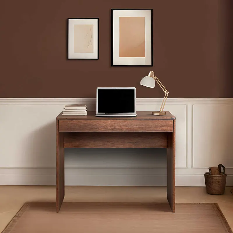 Birou CMS-301-DD-1 Home Collection®, cu sertar, 90x75x55 cm - Maro