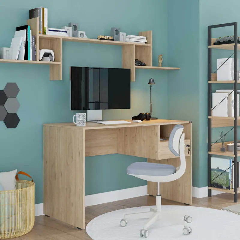 Birou CMS-510-DD-1 Home Collection® Concept, 120x75x60 cm - Stejar