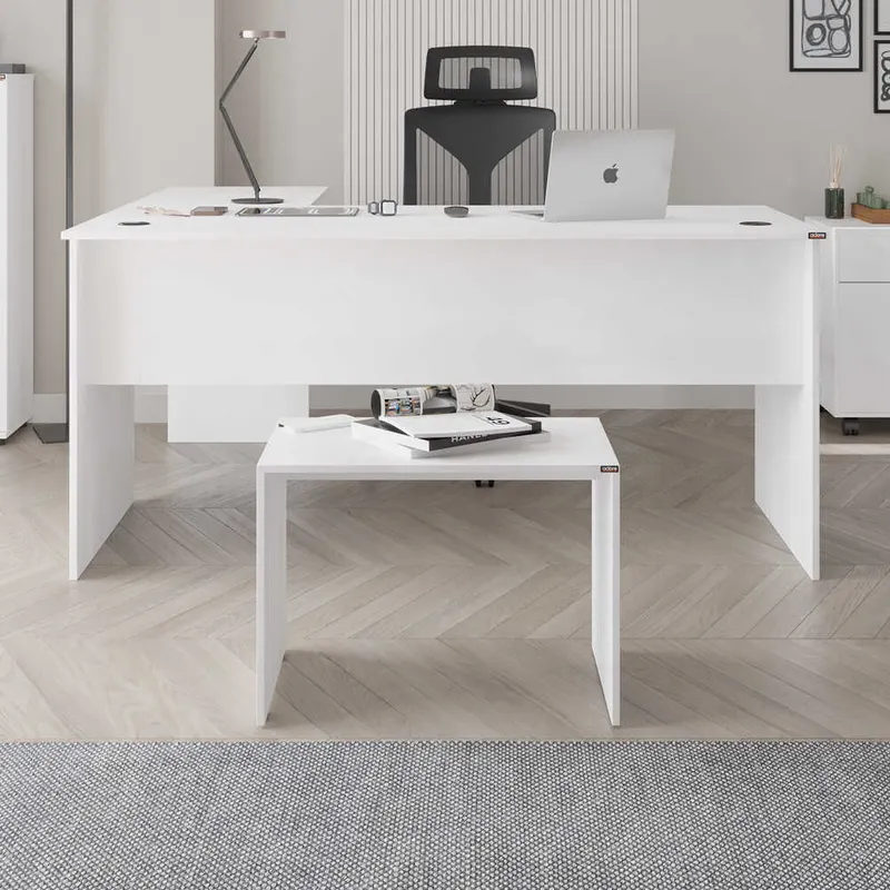 Masuta Cafea/Birou RSH-300-DD-1 Home Collection® Rio Office, 60x43x40 cm - Alb