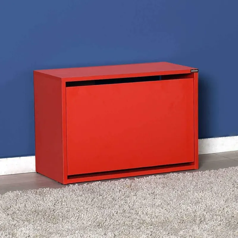 Pantofar Băncuță SHC-110-BB-1 Home Collection®, cu Șezut, 6 Perechi, 60x42x30 cm - Rosu