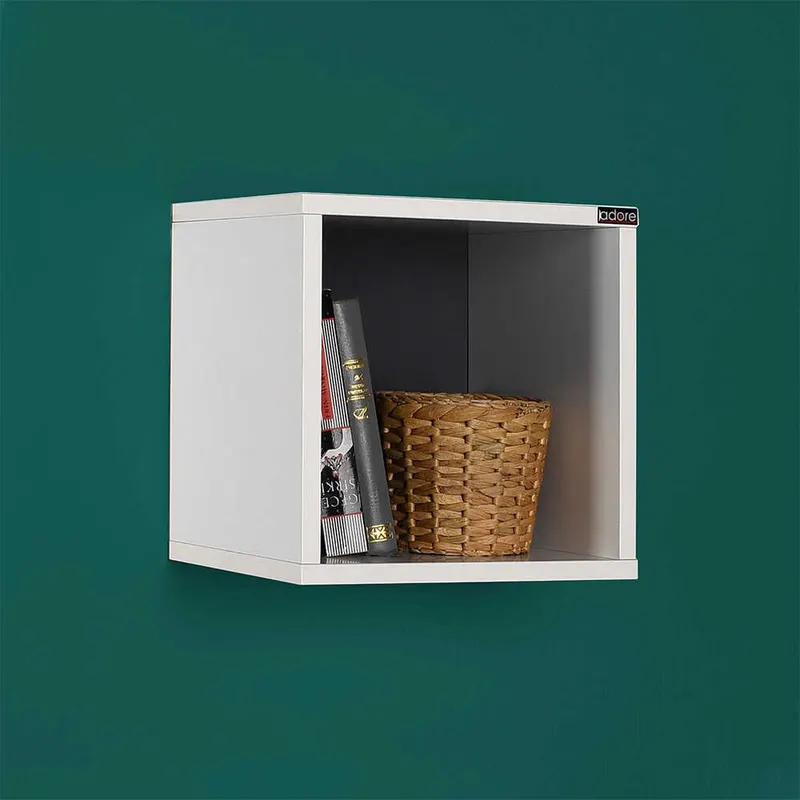 Raft de perete RAF-033-DD-1 Home Collection®, 33x33x19 cm - Alb