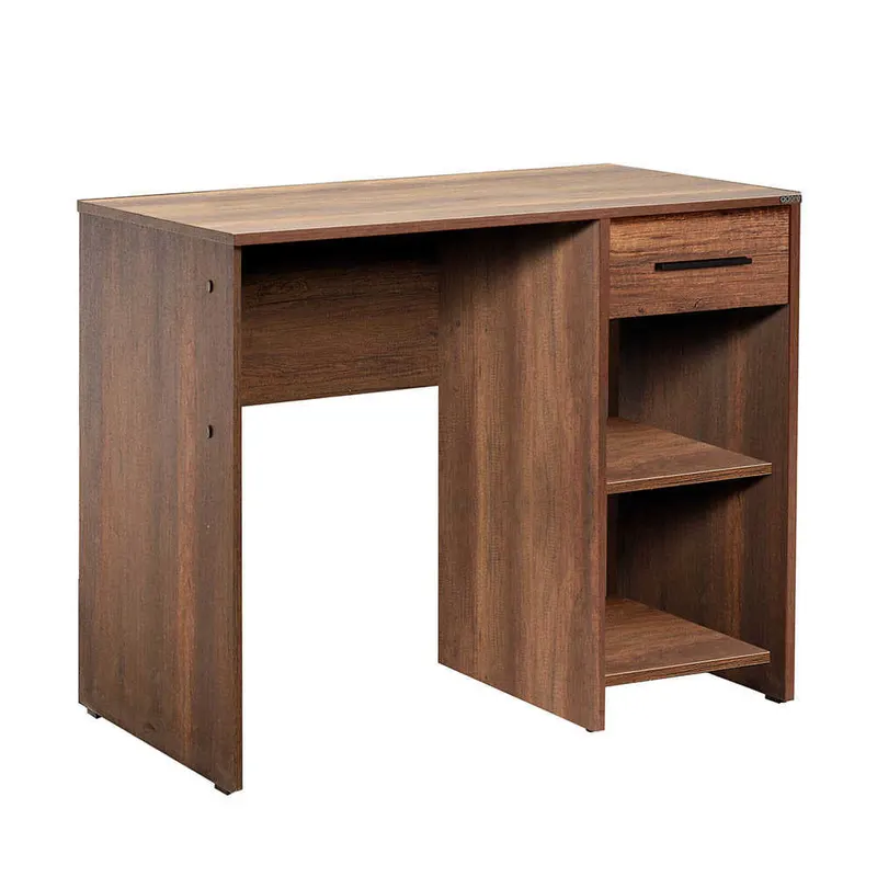 Birou Modern CMS-505-BB-1 Home Collection® Concept cu Sertar și 2 Rafturi, Alb - Maro - Stejar - Antracit, 90x52x75 cm - Maro