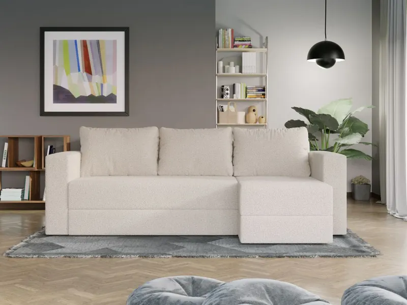 Coltar Extensibil Alfa plusat aspect lana alba — imaginea 2