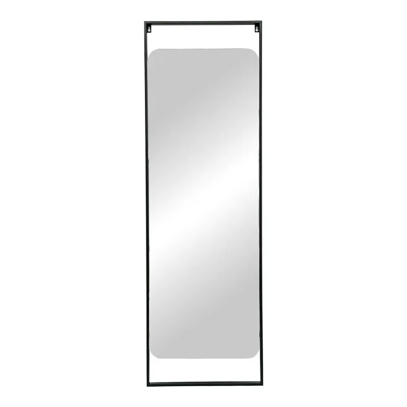 Oglinda Piza  sticla neagra fier 45x2x140cm - Negru