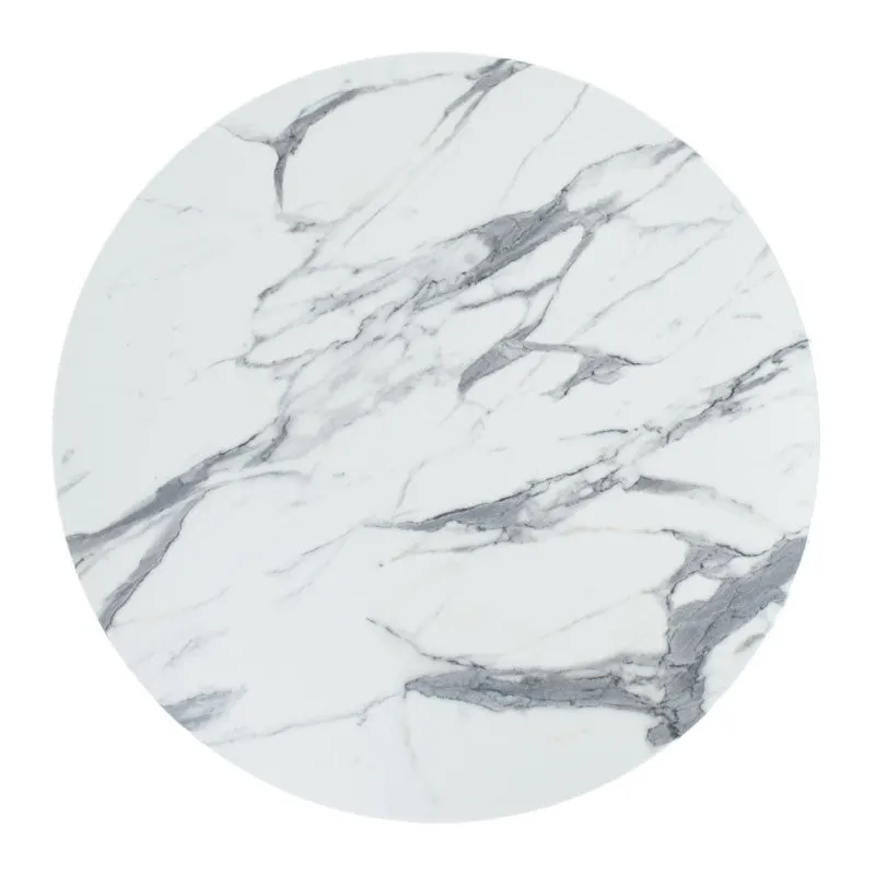 Placa masiva din marmura Alb Solace Werzalit D60cm, 25mm grosime 60x60 - Alb