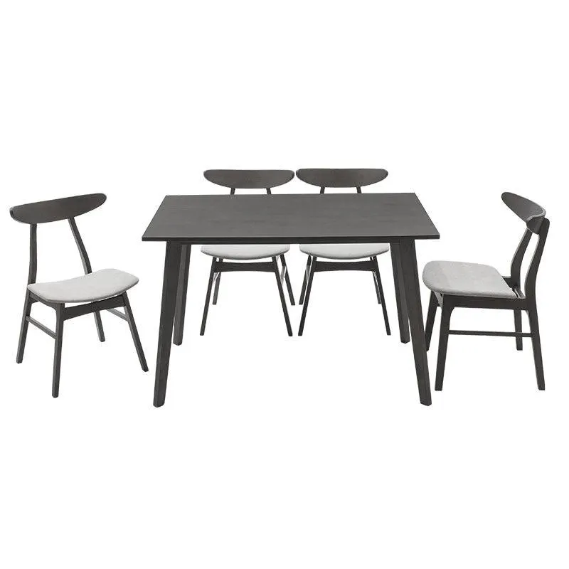 Set de Masa Benson - Orlean 5 bucati 120x80x75cm - Gri