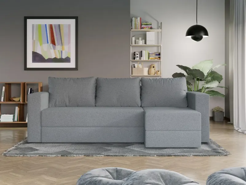 Coltar Extensibil Alfa plusat aspect lana gri — imaginea 3
