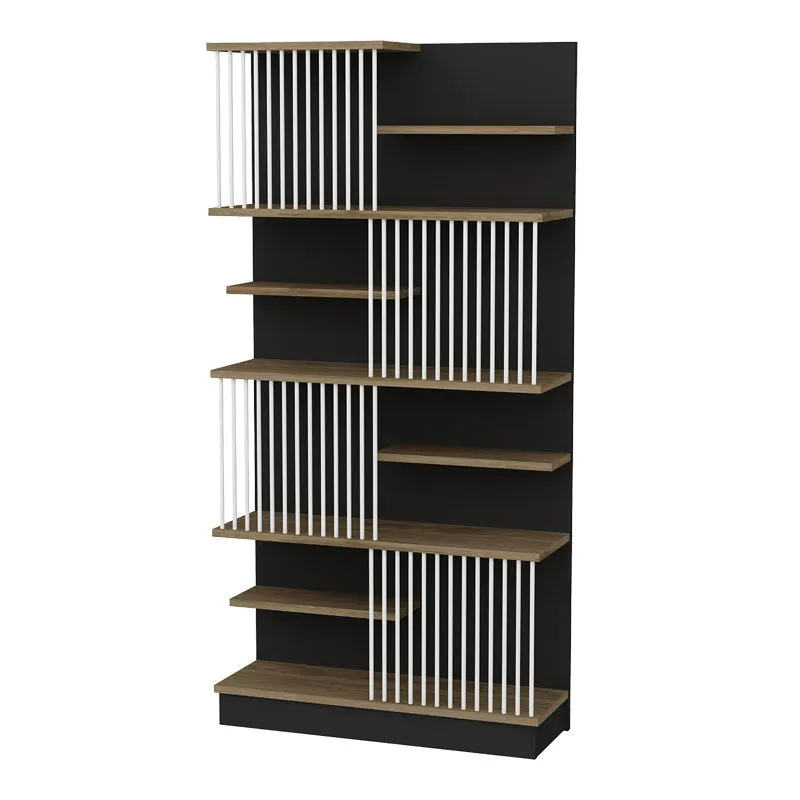 Biblioteca Gassim, 80x26x160cm - Alb