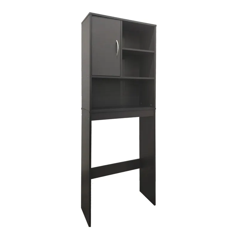 Dulap Baie cu Loc Pentru Masina de Spalat cu sertare, Lemn, Diverse culori, 60x24x168 cm - Antracit