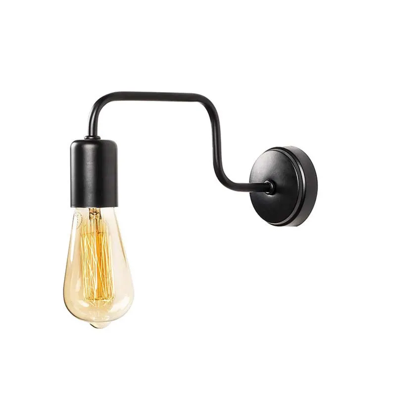 Aplica de perete cu LED Kerquin, metal, Negru, 28x10x11 cm - Natur