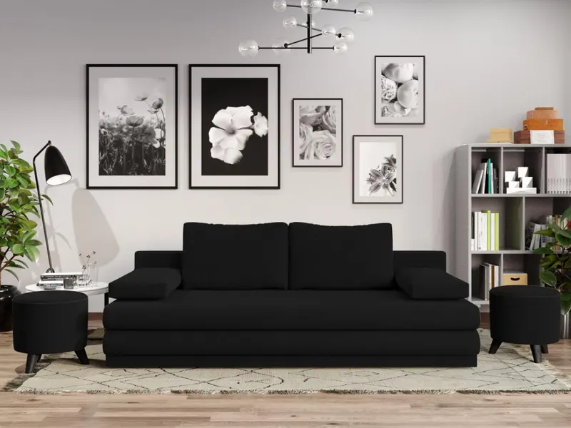 Canapea Extensibila Sensi Neagra — imaginea 2