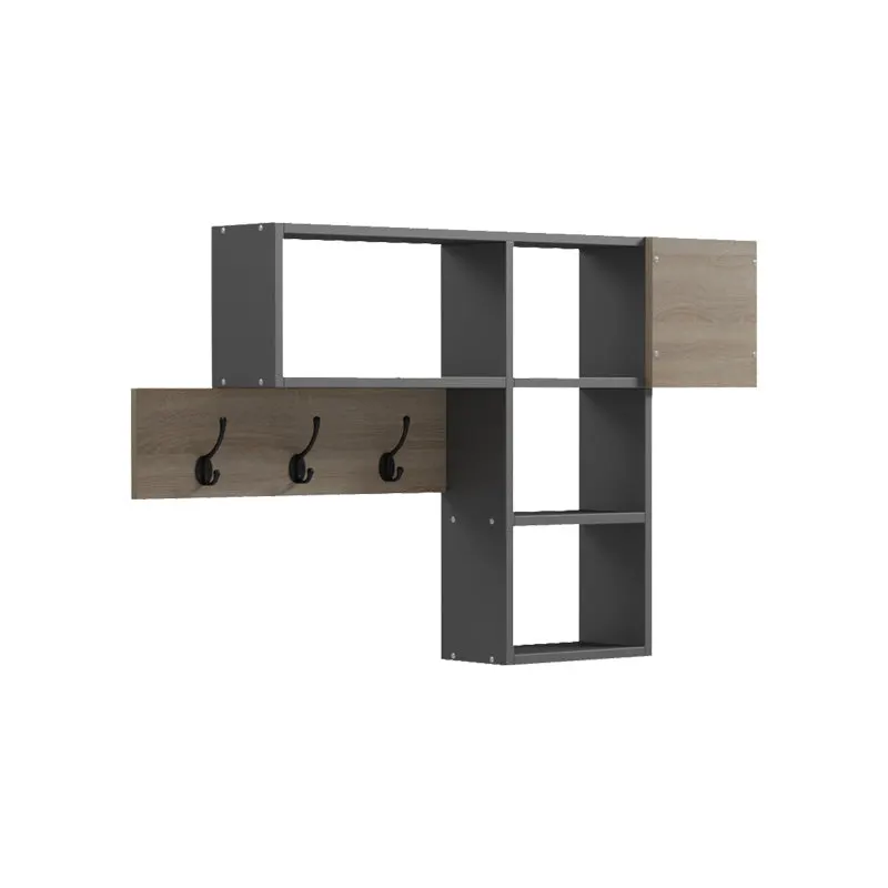 Cuier Wenia, Lemn, 99x15x61 cm - Sonoma-Antracit