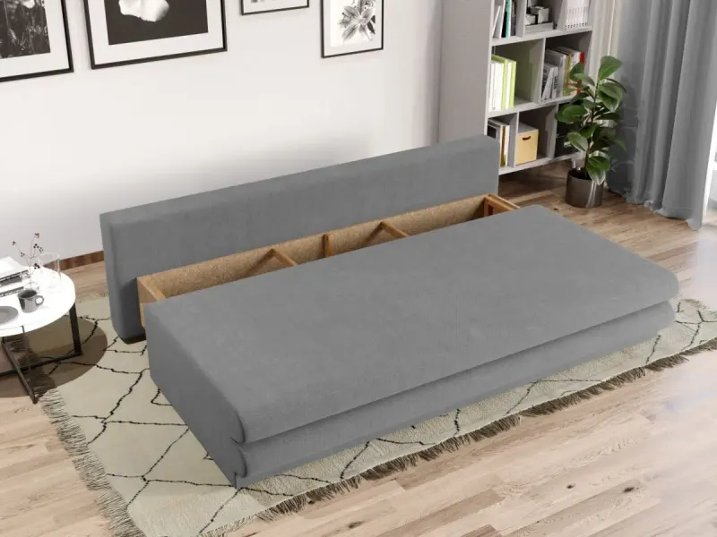 Canapea Extensibila Sensi Gri Deschis — imaginea 3