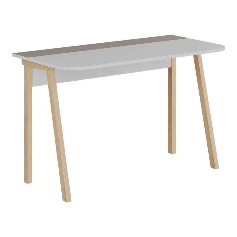 Birou Malia, 120x60x75 cm - Alb-Natural-Latte