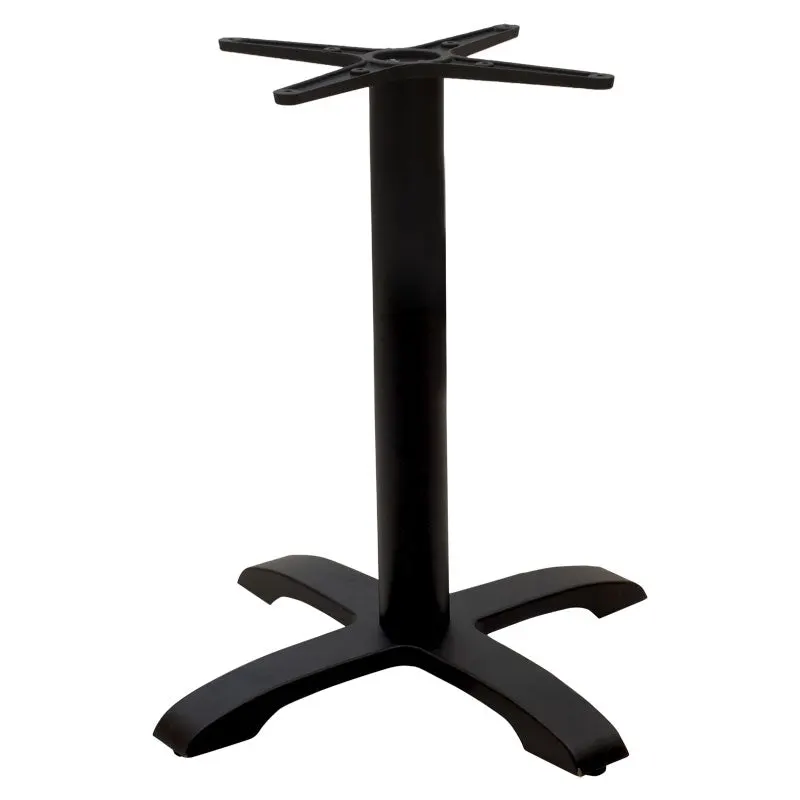 Baza mesei de bar Ntona, neagra, 62x62x108 cm - Negru