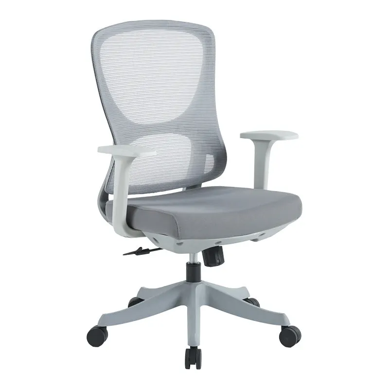 Scaun de birou Litulo, mesh, 51x51x106 cm - Gri
