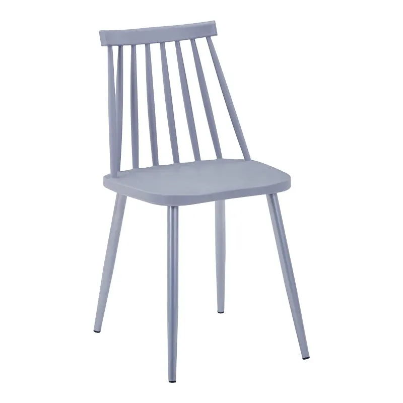 Scaun Aurora I, polipropilena si metal, 43x38x79 cm - Gri