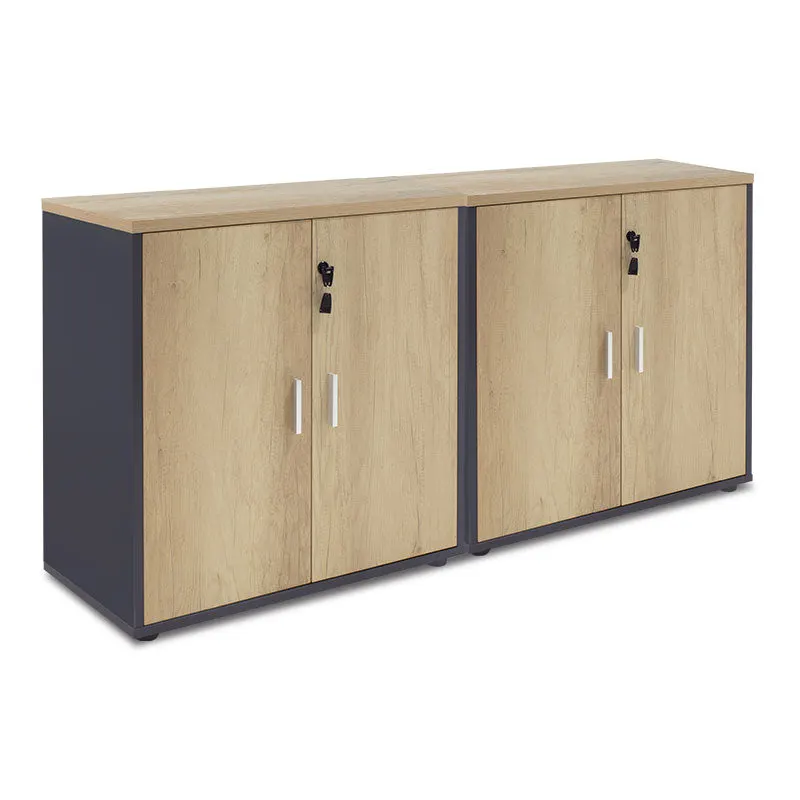 Dulapuri Lotus cu 4 usi stejar-Gri, inchis, 160x40x80 cm - Stejar