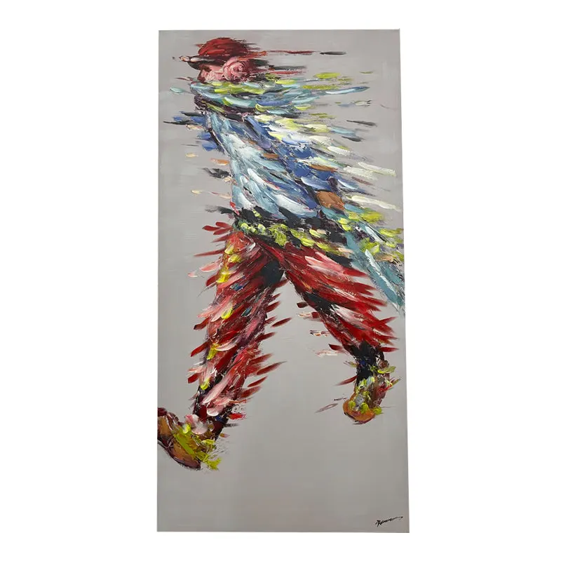 Tablou canvas Walking, Multicolor, 70x140 cm - Multicolor
