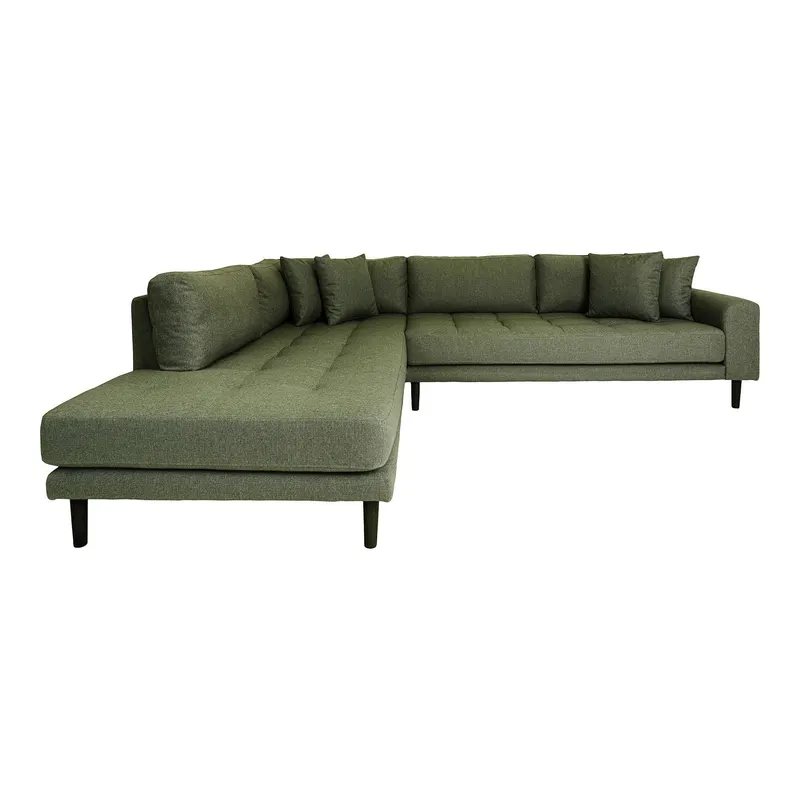 Coltar Lido, stânga, Verde Olive, 257x76x92 cm - Verde Olive