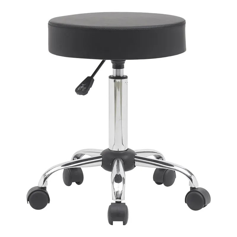 Taburet Uficio, Negru, 46x42x48-64 cm - Negru