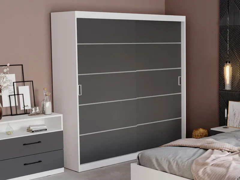 Dulap Avangard 184 usi gri — imaginea 3