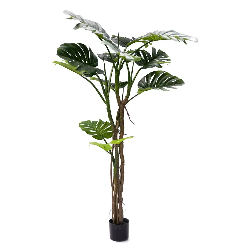 Planta decorativa Monstera III, Negru, inaltime 180 cm - Negru