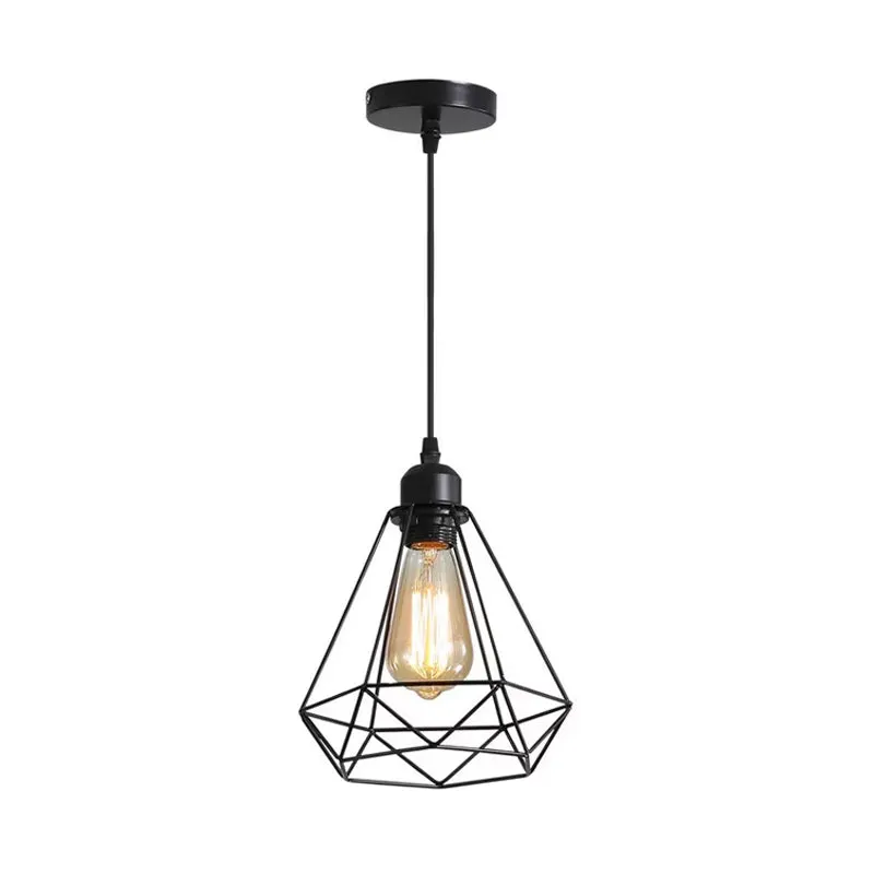 Lustra Jabrey metal, negru, 20x20x100 cm - Negru
