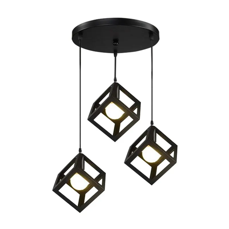 Lustra cu trei lumini Kibe I metal, negru, 48x30x130 cm - Negru