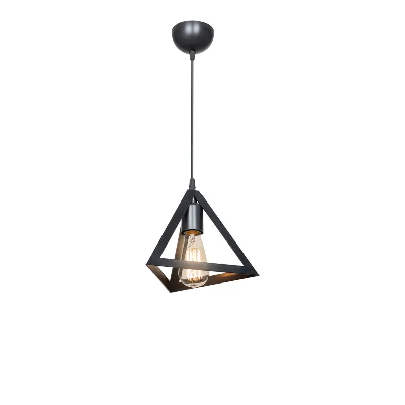 Lustra Lesly, Negru, 24x24x22 cm - Negru