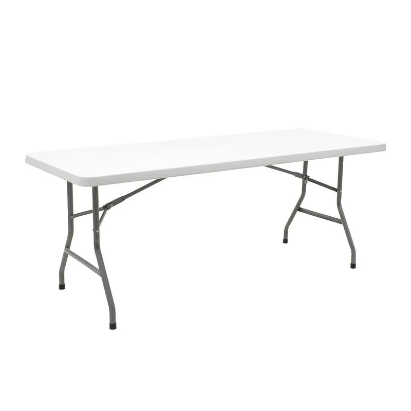 Masa de camping pliabila comerciala Aprilia granit, alb, 183x76x74 cm - Alb