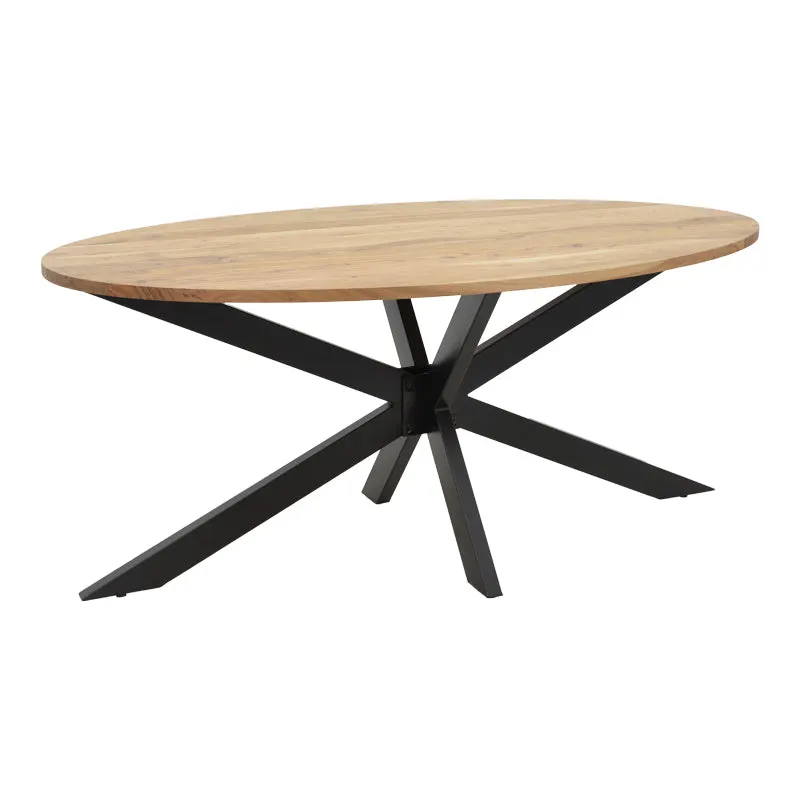 Masa Bonre din lemn masiv de acacia, Natural, 175x96x76 cm - Natur