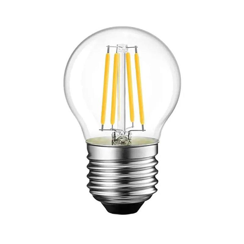 Lampa LED G45 Bec 2700K, Transparent, 5x5x15 cm - Multicolor