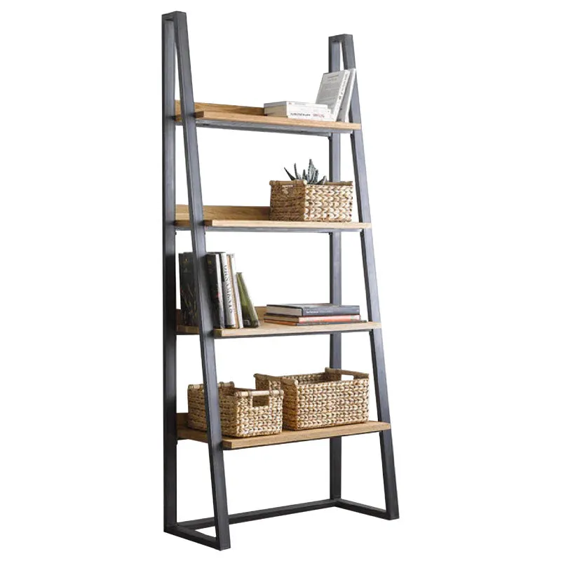 Biblioteca Ryder, Nuc, 75x36x185 cm - Negru