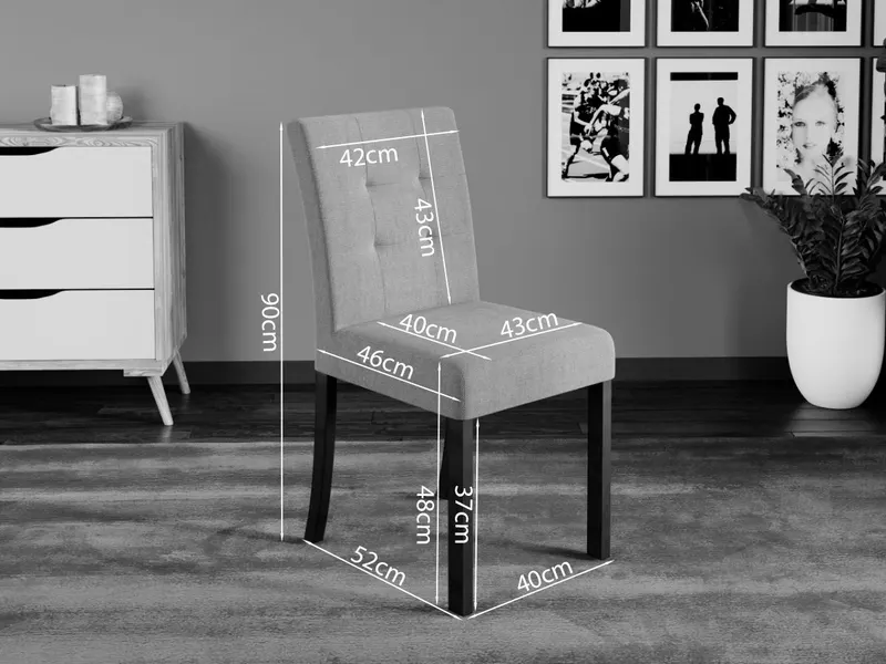 Scaun Plus 2 Gri Inchis — imaginea 3