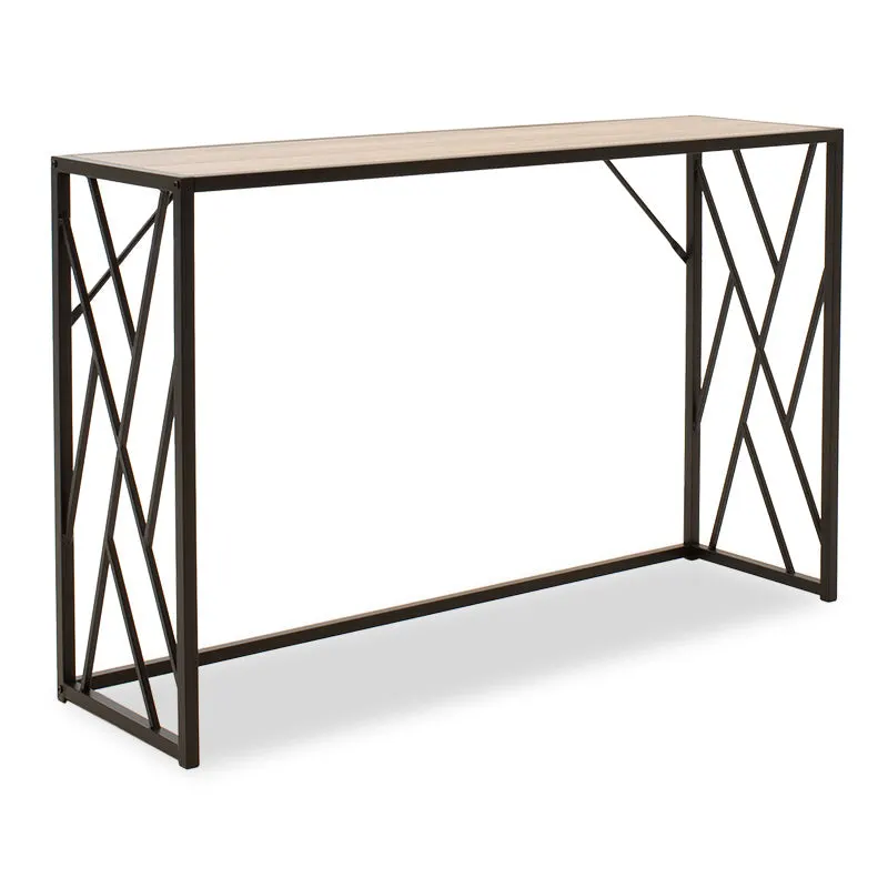 Consola Ivy, nuc - neagra, 120x35x75 cm - Negru