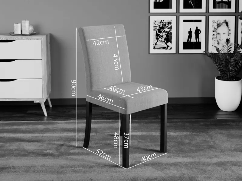 Scaun Plus Gri Inchis — imaginea 3