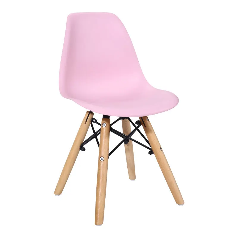 Scaun Julita pentru copii albastru si lemn de fag, Natural, 35x31x58 cm - Roz