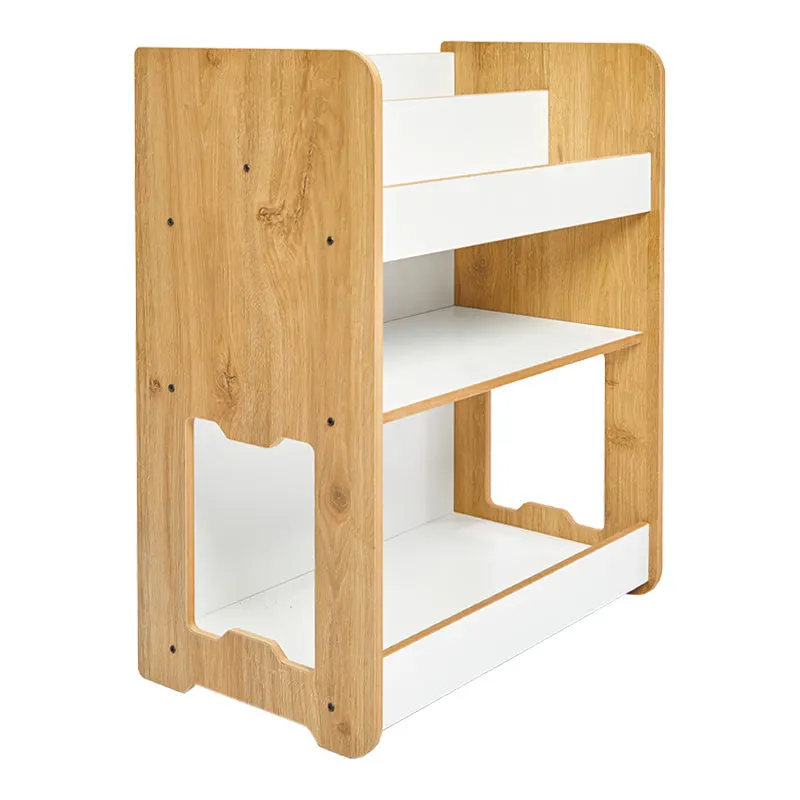 Raft gheona -bianc mdf, Alb - Natural, 57x34x70 cm - Natural
