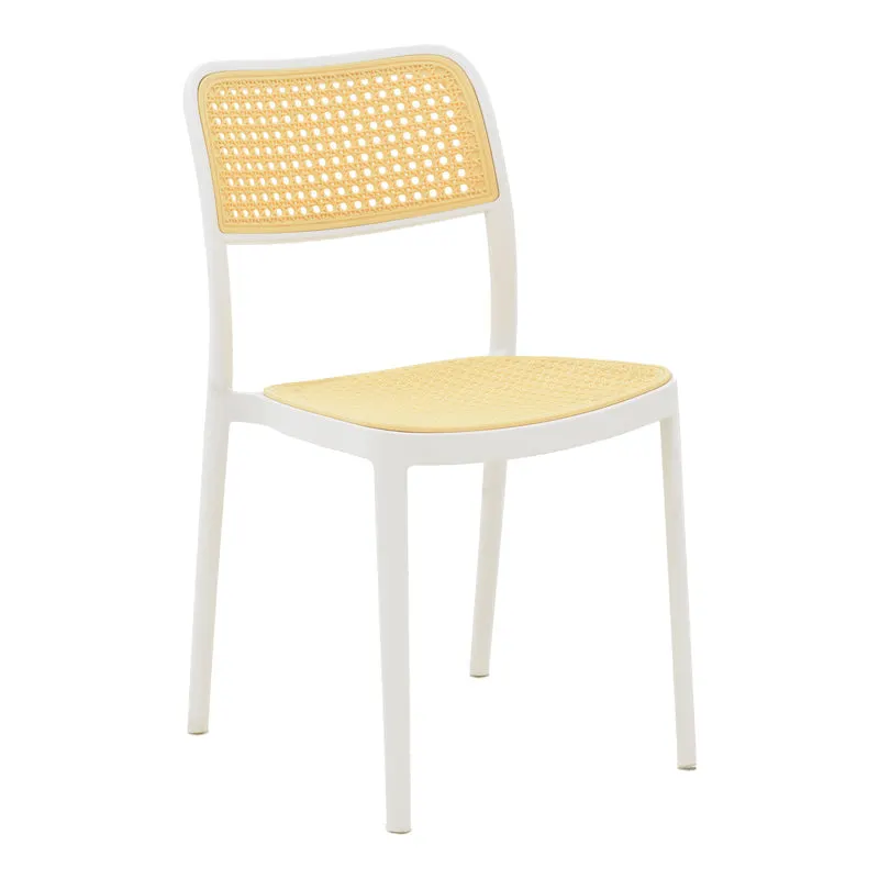 Scaun Westley, Alb - Negru, 55x47x81 cm - Alb