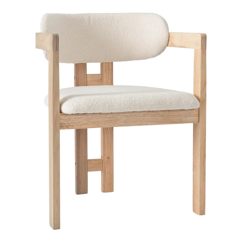 Scaun Winsor, Lemn rubberwood, Bej, 59x51x76 cm - Bej