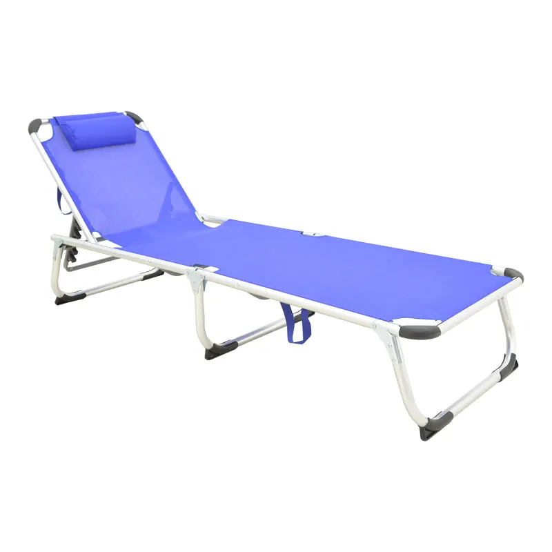 Șezlong Fevepe, Silver-Gri inchis, 58x185x30 cm - Silver-Blue