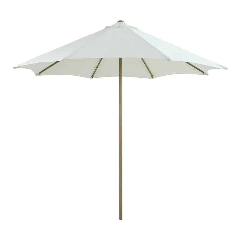 Umbrelă de exterior Mawoo, Sandy White Pole-Warm Sand Fabric, 195x195x235 cm - Sandy White Pole-Warm Sand Fabric