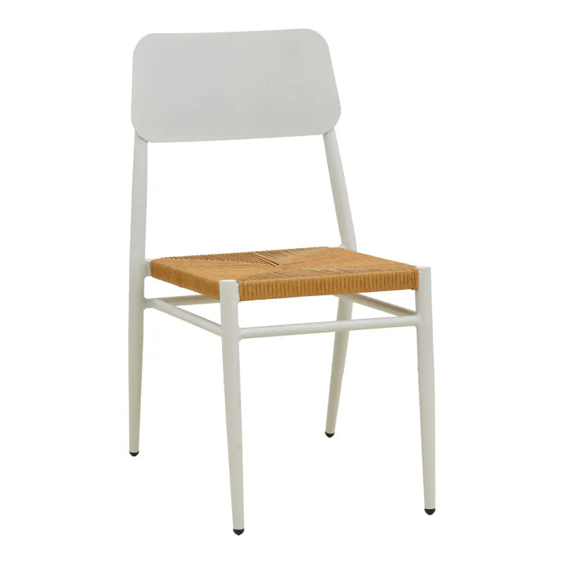 Scaun de exterior Giardino, Alb-Natural, 45x56x82 cm - Alb-Natural