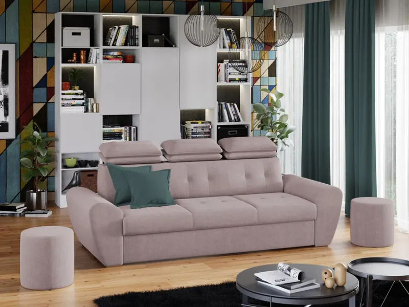 Set Canapea si Fotolii Barini Roze — imaginea 2